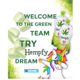 Hempfy chewing gum, 3 pouches